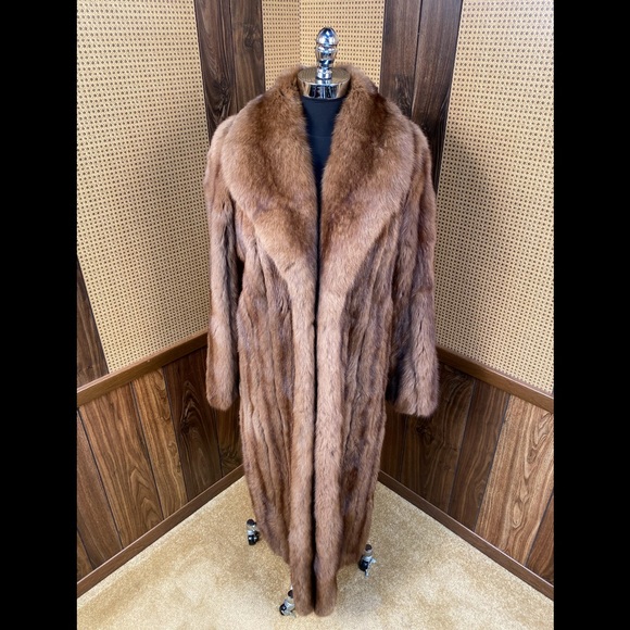 Vintage Maximilian Full Length Russian Sable Fur Coat Large - Picture 1 of 12